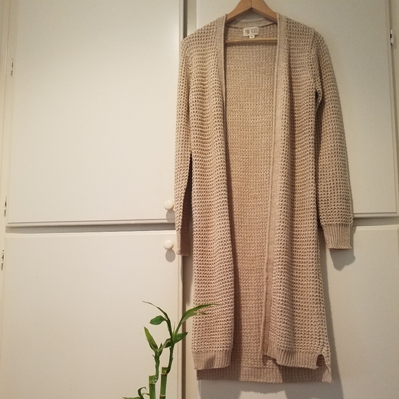 Pure Rebel tan duster cardigan -NWOT - Picture 1 of 4